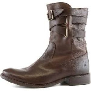 COPY - Frye Dark Brown Shirley Strappy Short Boot